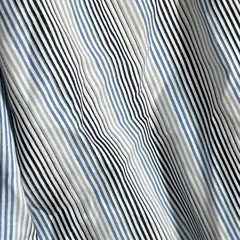 MICHAEL KORS Mens XL Striped Dress Shirt Long Sleeve Cotton Button Down - Picture 6 of 9